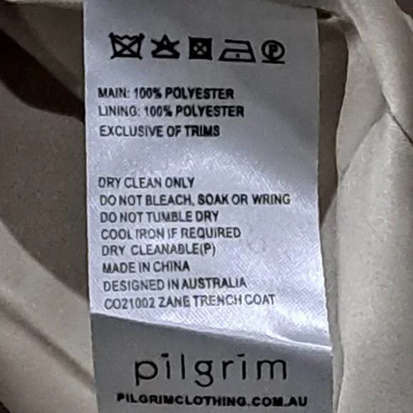 Pilgrim trench coat, NWT, Beige - Picture 4 of 6